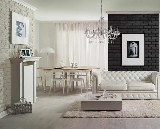 Obývací pokoj v glamour styl