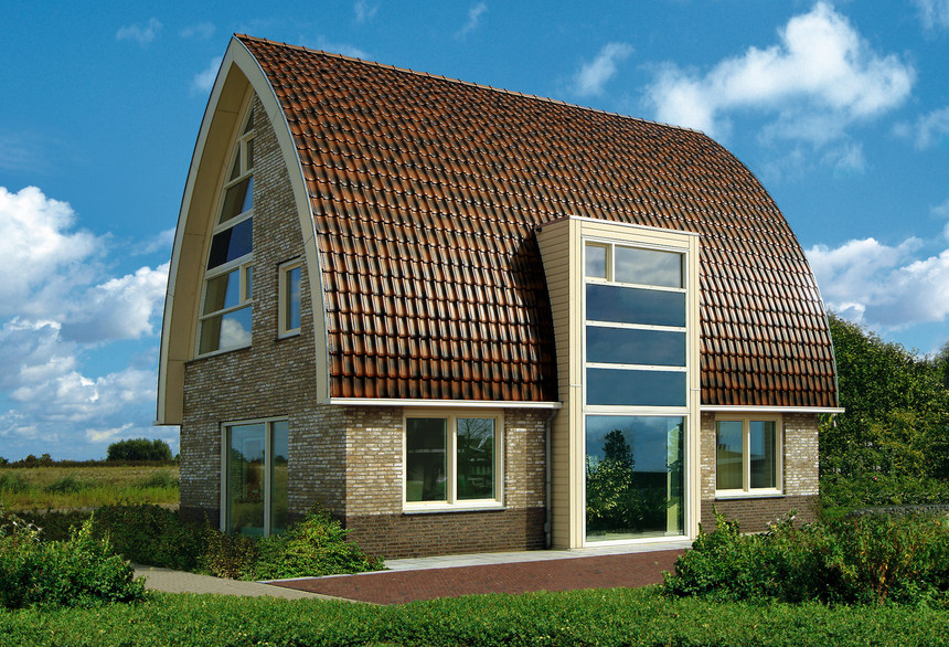 mModerní  dům se střešní Piemont rustikální